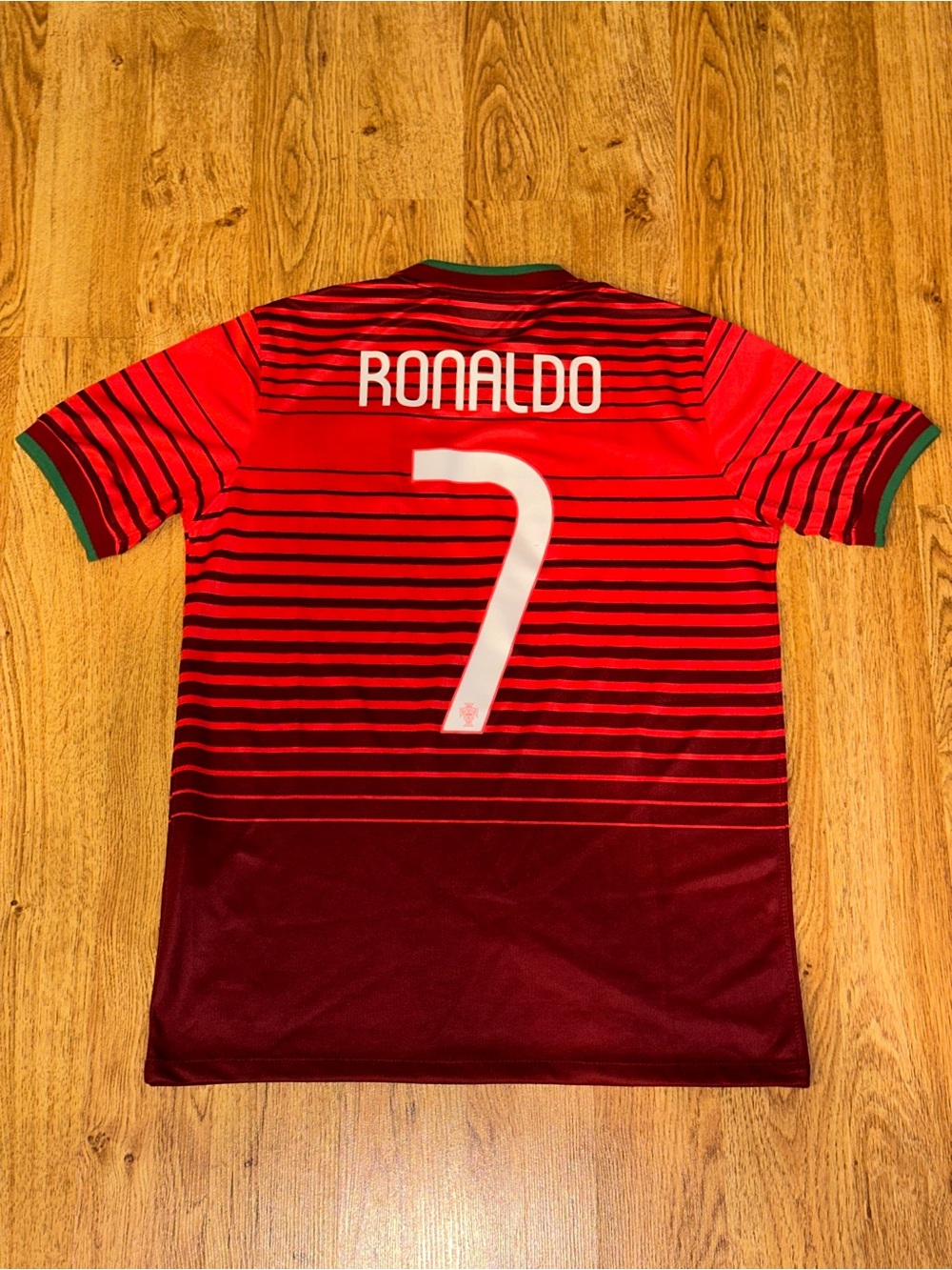 2014/15 Portugal Home Jersey #7 Ronaldo Nike World Cup Soccer CR7 Kit Size SMALL